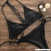 one day 2018 Summer Swimsuit Women Sexy Marble Print Padded Bra Beach Monokini Halter Bikini Set Swimwear Black B07BBHGK37